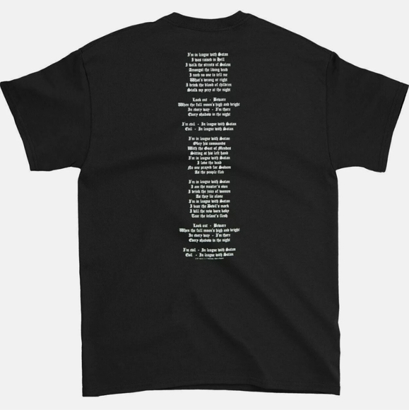 Venom In League With Satan Black Metal Shirt - Picture 2 of 4